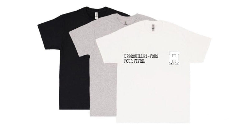 T-SHIRT DEBROUILLEZ VOUS POUR VIVRE